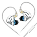 KZ ZAX 16-Driver Hybrid HiFi In-Ear Monitors by Tidesmit ZAX Silver Mic China Mainland Tidesmit