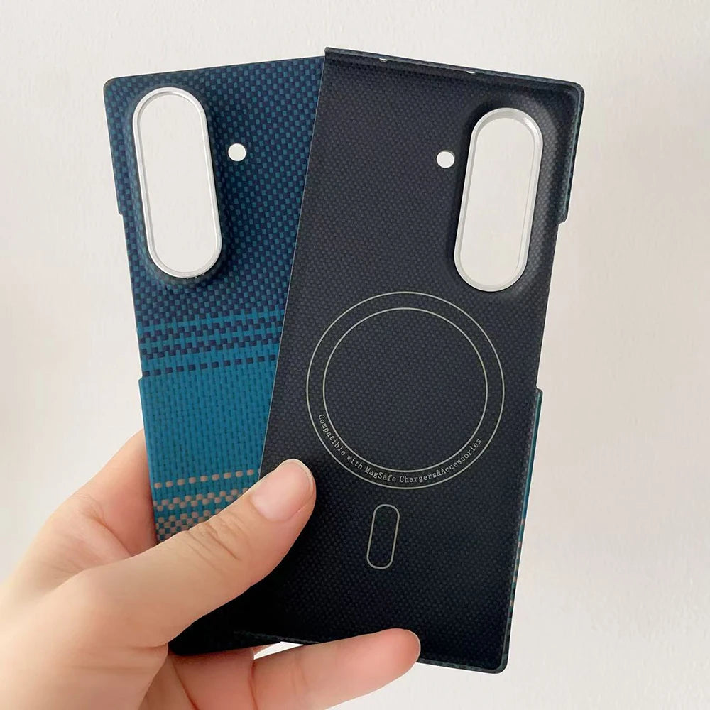 Samsung Galaxy Z Fold 7 Carbon Fiber Case - Slim Magsafe Cover Tidesmit