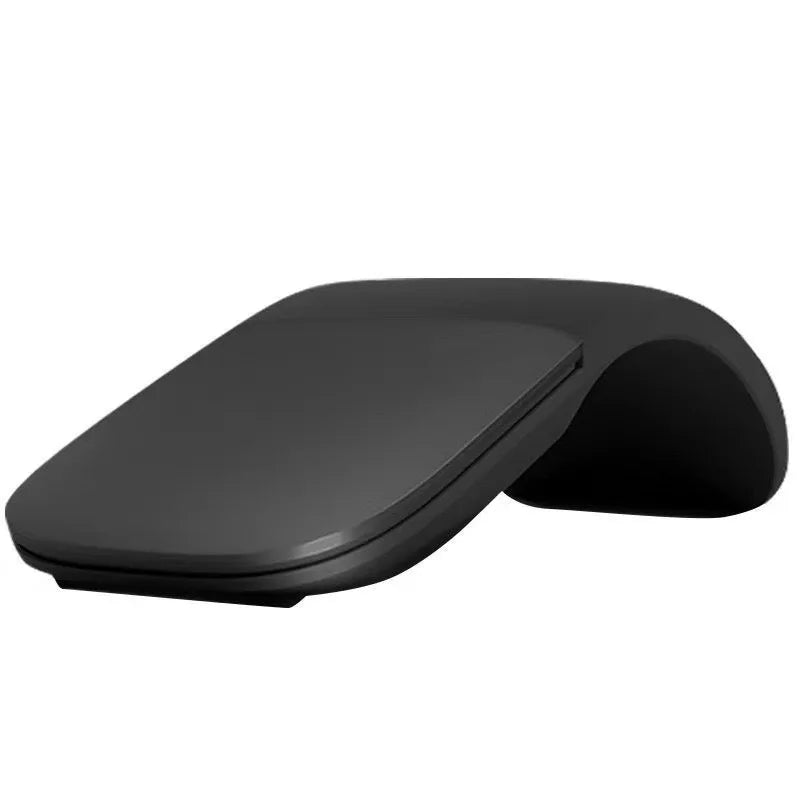 Dual-Mode Bluetooth/2.4G Slim Foldable Wireless Mouse,Silent Touch Arc Mouse Portable Travel Mouse For Laptop PC Tablet Computer