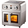 Household 0‑Coating Stainless Steel Air Fryer Dual‑Heat‑Source Visible Large Capacity Oil‑Free Electric Cooking Fryer