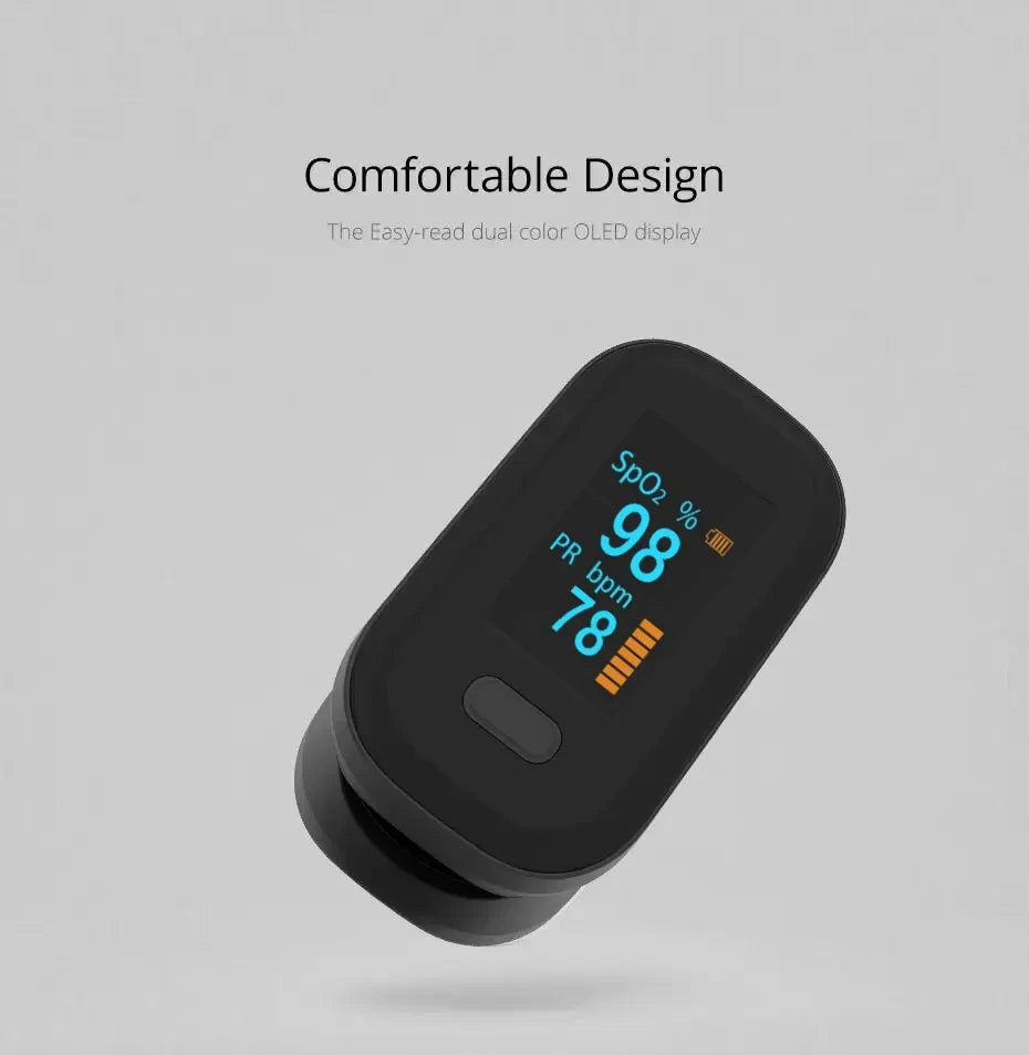 Finger Pulse Oximeter Medical Portable Blood Oxygen Oxymetre Heart Rate Saturation Meter OLED Oximetro De Dedo