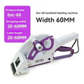 BSC-60 handheld labeling machine, width 60MM, white body with purple handle applicator
