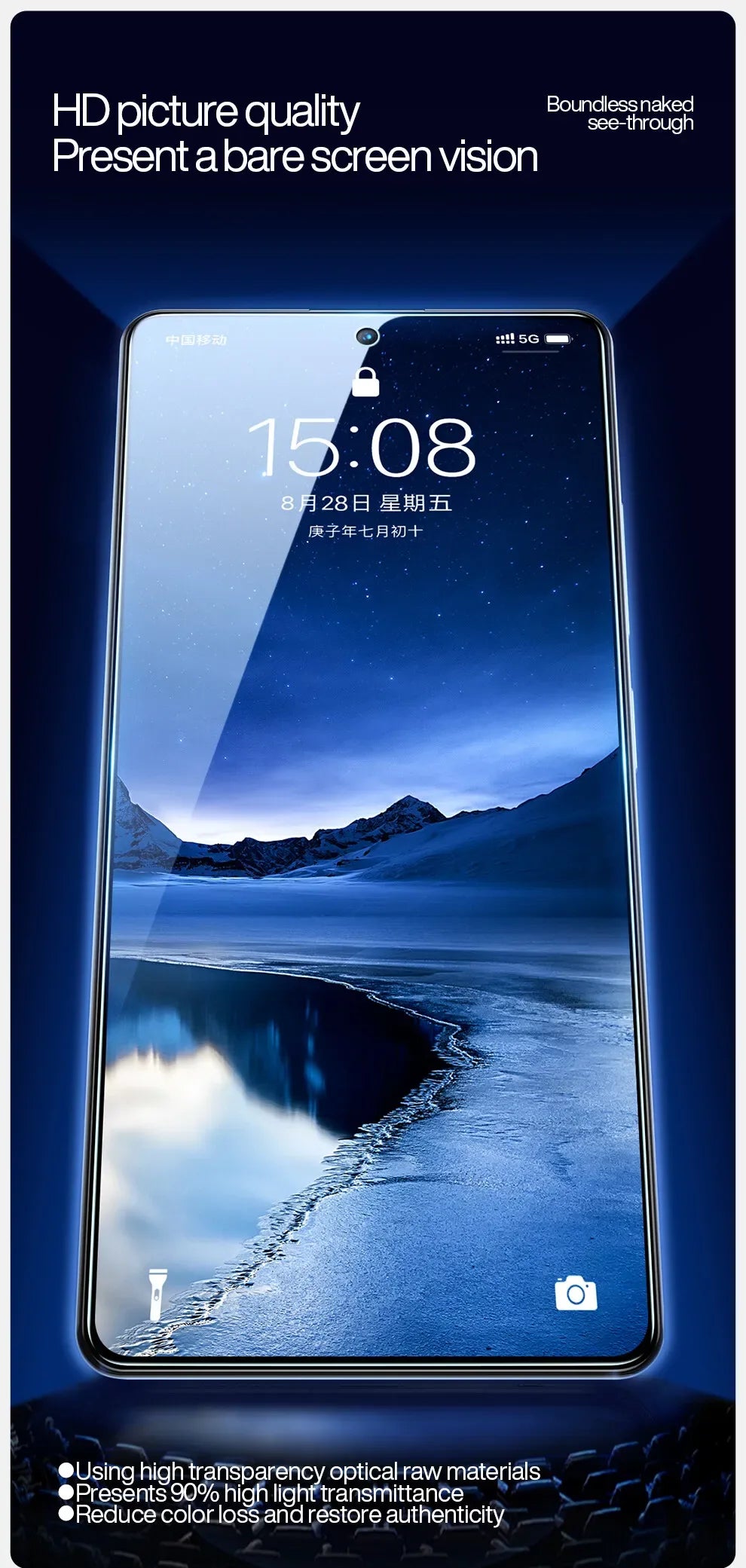 Xiaomi POCO Anti-Blue Light Tempered Glass Screen Protector 2 Pack Tidesmit