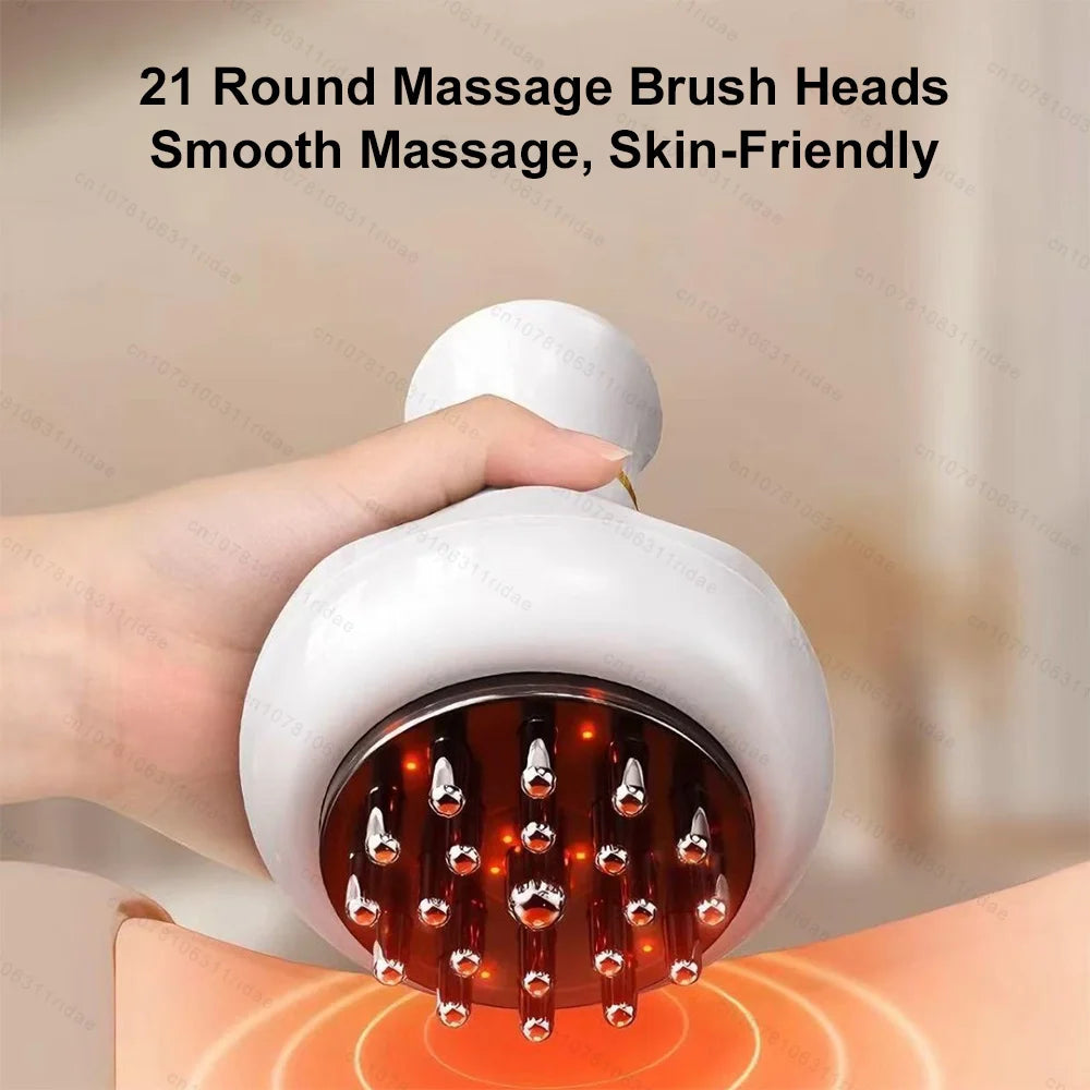 Anti Cellulite Massage Tool - White Lymphatic Drainage Sculpting Device Relaxation Treatment Tidesmit