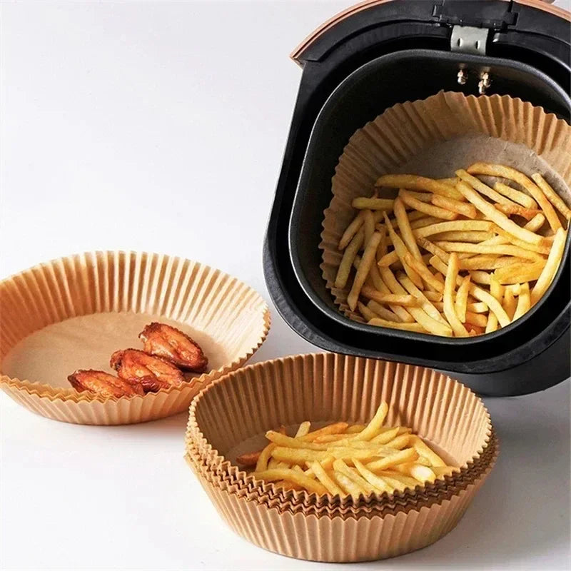 20-100Pcs Air Fryer Disposable Paper Liner Non-Stick Oil-proof Parchment Mat for Cooking Microwave Oven Sheets Special Baking