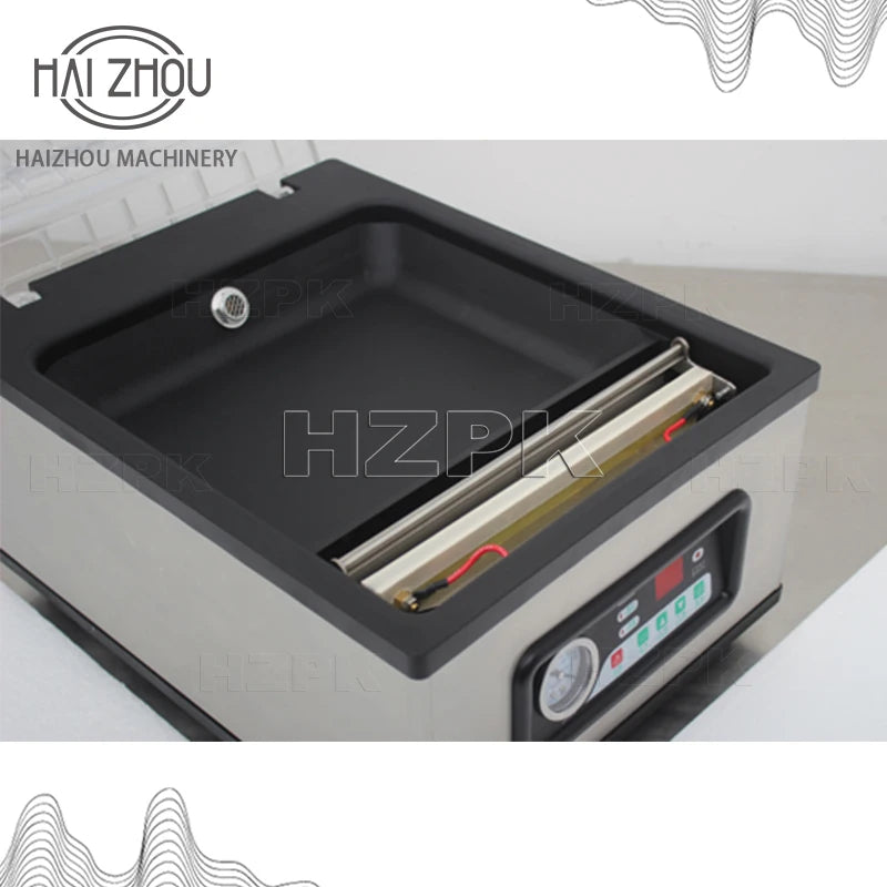 HAIZHOU Commercial Vacuum Sealer Machine Automatic Chamber Food Packaging Machine Desktop Stainless Steel Sealer for Meat Fruit