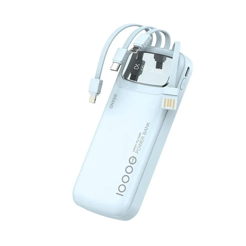 Portable Charger 10000mAh with Integrated USB-C Cable | Tidesmit Tidesmit
