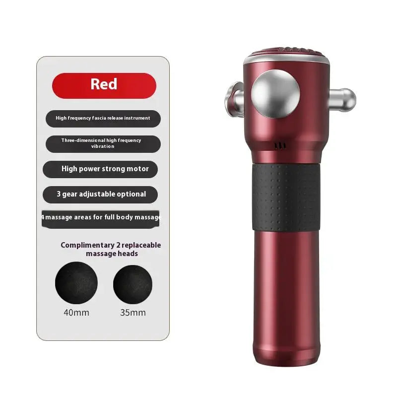 Fascia Massage Gun: Portable Metal Deep Tissue Recovery Device Fascia Gun red Tidesmit