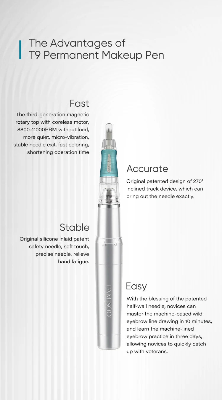Permanent Makeup Machine - Rotary PMU Device for Eyebrow and Lip Precision Permanent Makeup Machines Tidesmit