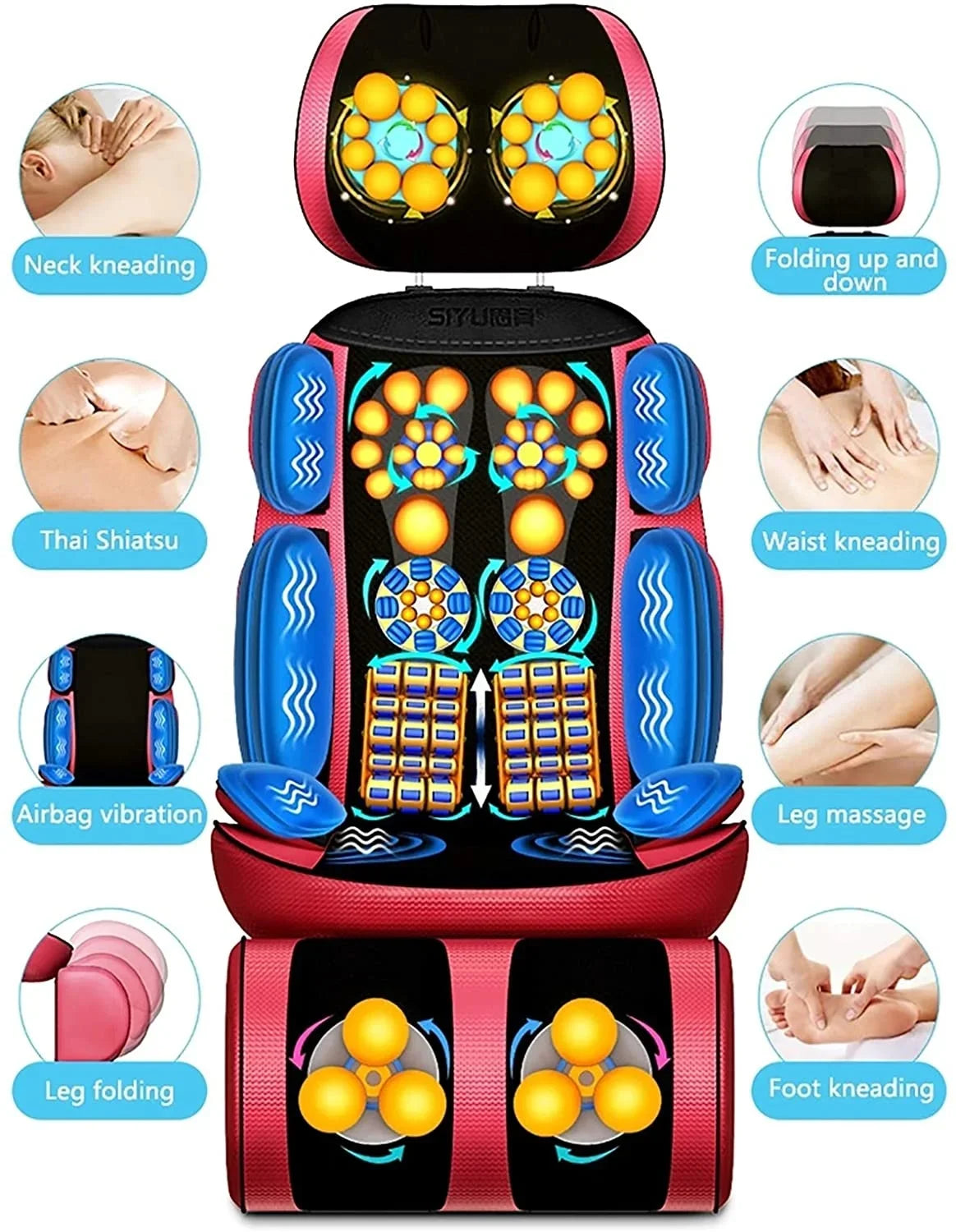 Zero Gravity Massage Chair - Foldable Electric Massager with Heat Massage Chairs Tidesmit