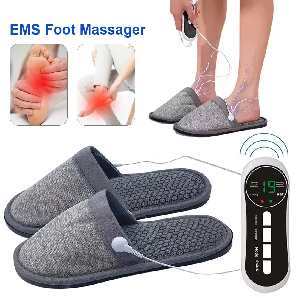 EMS Foot Massager Electric Pulse Relief Shoes - Portable Home Wellness Relaxation Treatment Tidesmit