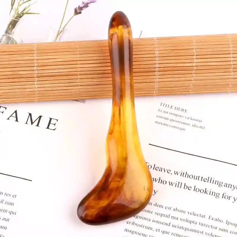 Gua Sha Facial Massage Tool - Natural Beeswax Eye Massager Eye Massage Instrument Amber-B Tidesmit