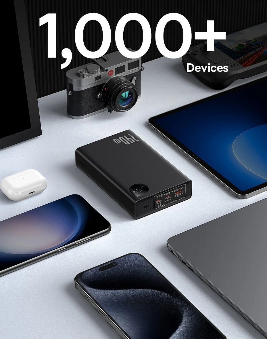 Tidesmit 140W Fast Charging Power Bank - 24000mAh High Capacity Battery Tidesmit