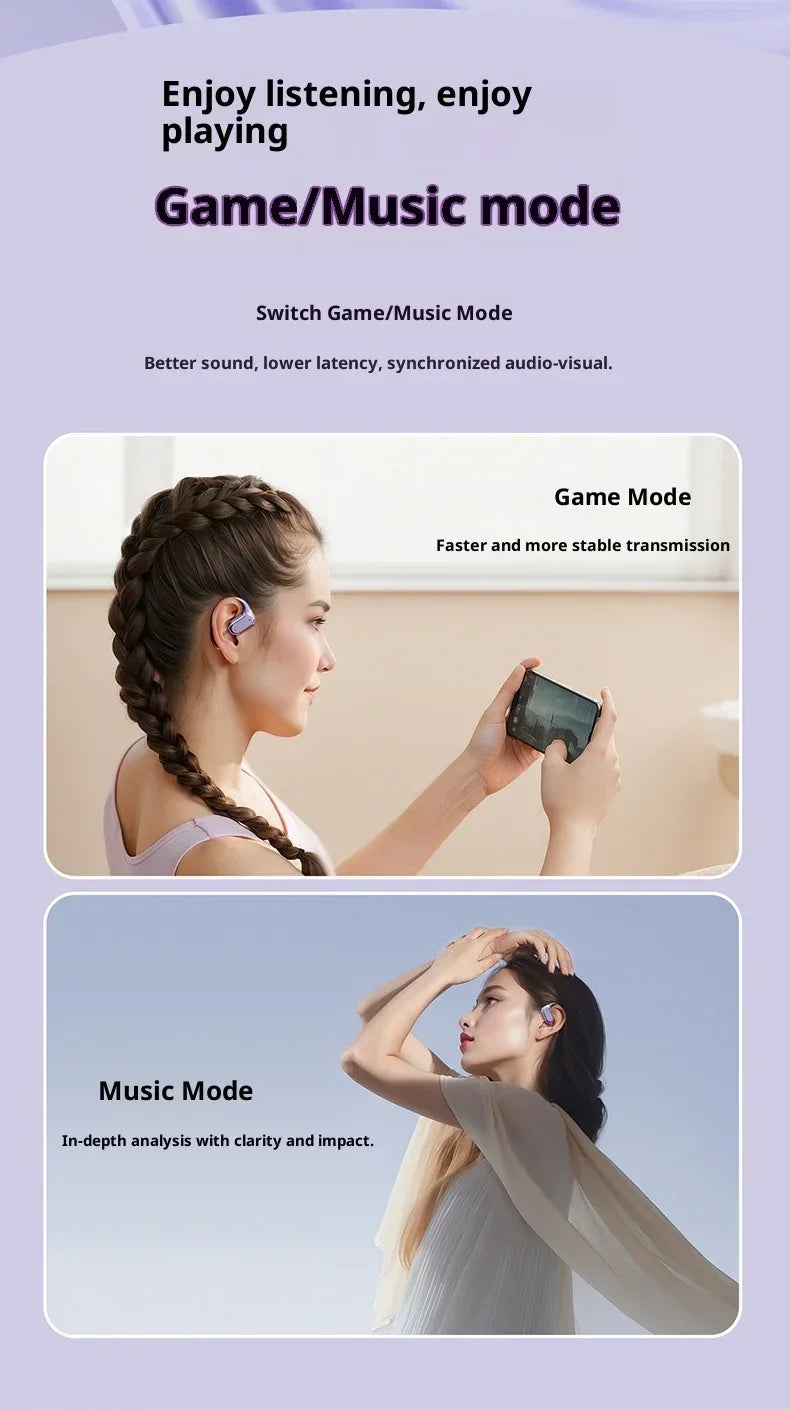 Wireless Ear Hook Headphones Bluetooth 5.4 Sport Tidesmit Tidesmit