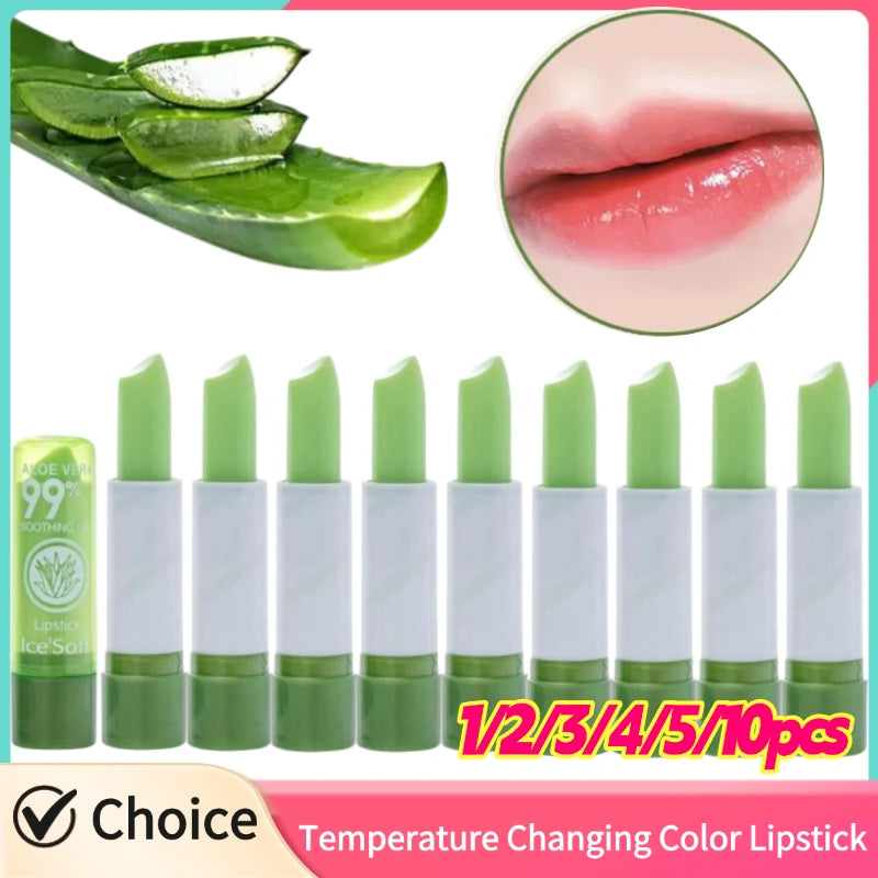 Aloe Vera Color Changing Lipstick - Hydrating Lip Balm Treatment Lip Care Tidesmit