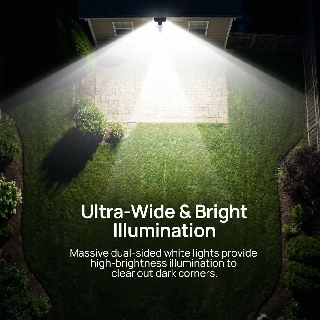 ANRAN 1296P Floodlight WiFi Solar Camera Security Outdoor Wireless Camera Human Detection Alarm Surveillance HD Two Way Audio