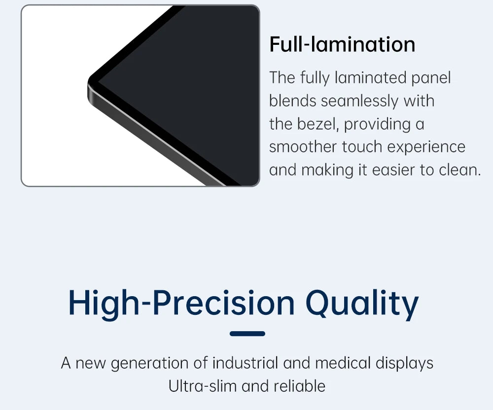 13.3'' FHD OLED Medical Portable Monitor Touchscreen VESA Mount AMOLED Extended Display for Clinic Hospital Diagnostic Devices