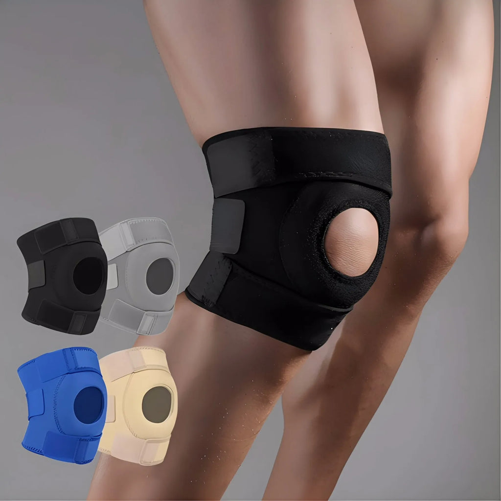 1PC Adjustable Knee Brace Patella Support - Open Patella Design for Knee Pain Arthritis Meniscus Relief Sports Basketball Runnin