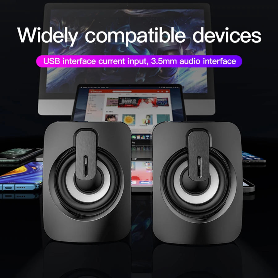 Mini Speaker For Computer PC Laptop Desktop Caixa De Som Sound Box Music Audio System Column Coluna Stereo Set Bocina Acoustics