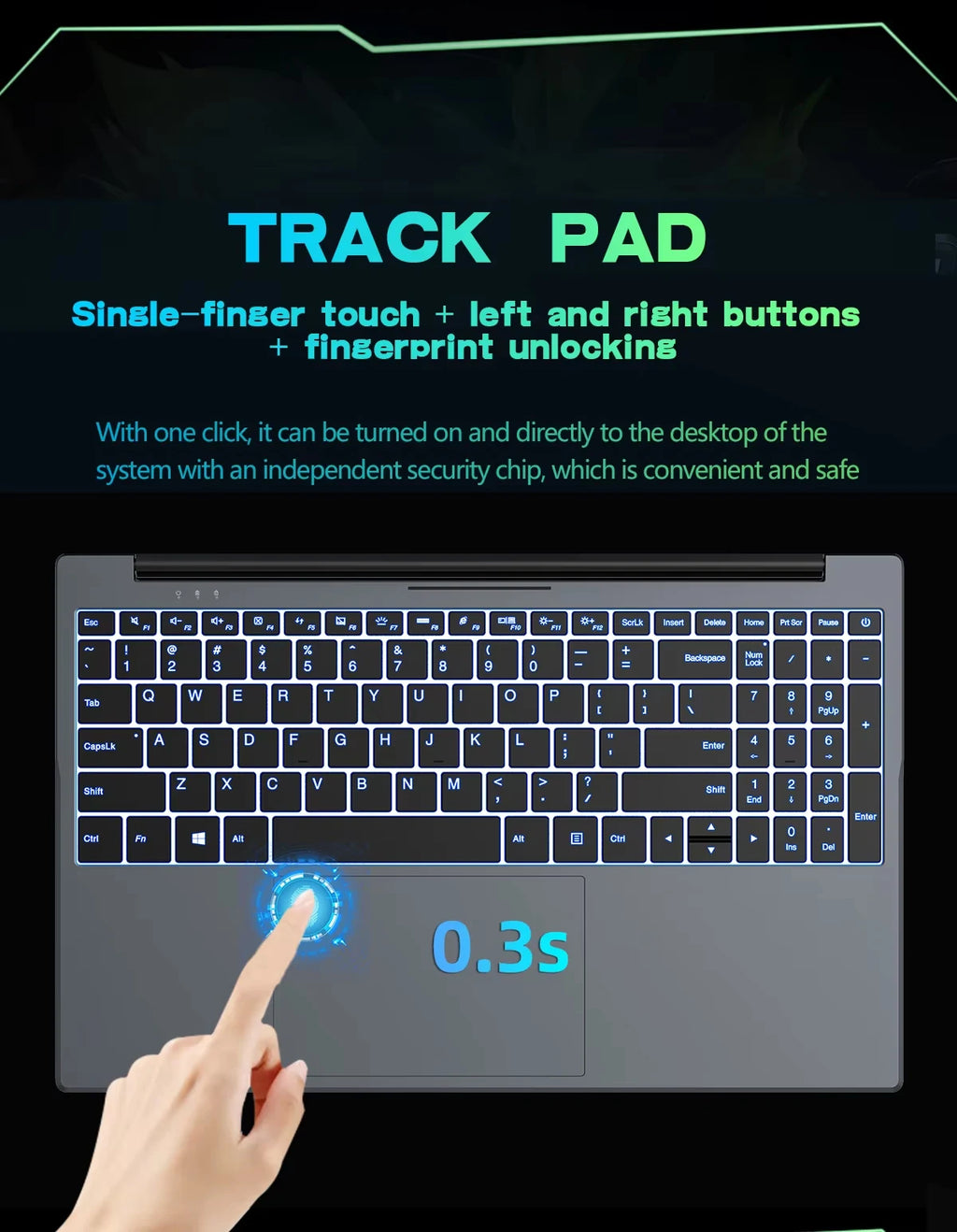 Fingerprint Unlock Notebook Computer Backlight Windows 11 Laptop Intel Core I9 10980HK 16GB RAM 1TB SSD 15.6' Business Computer