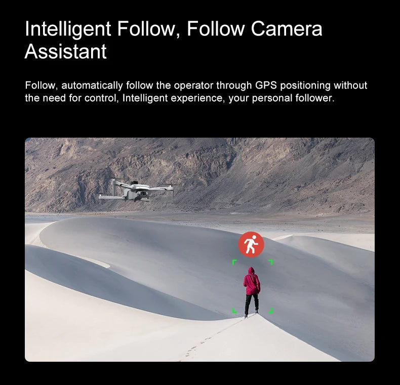 Tidesmit 4K GPS Foldable Camera Drone with Obstacle Avoidance Tidesmit