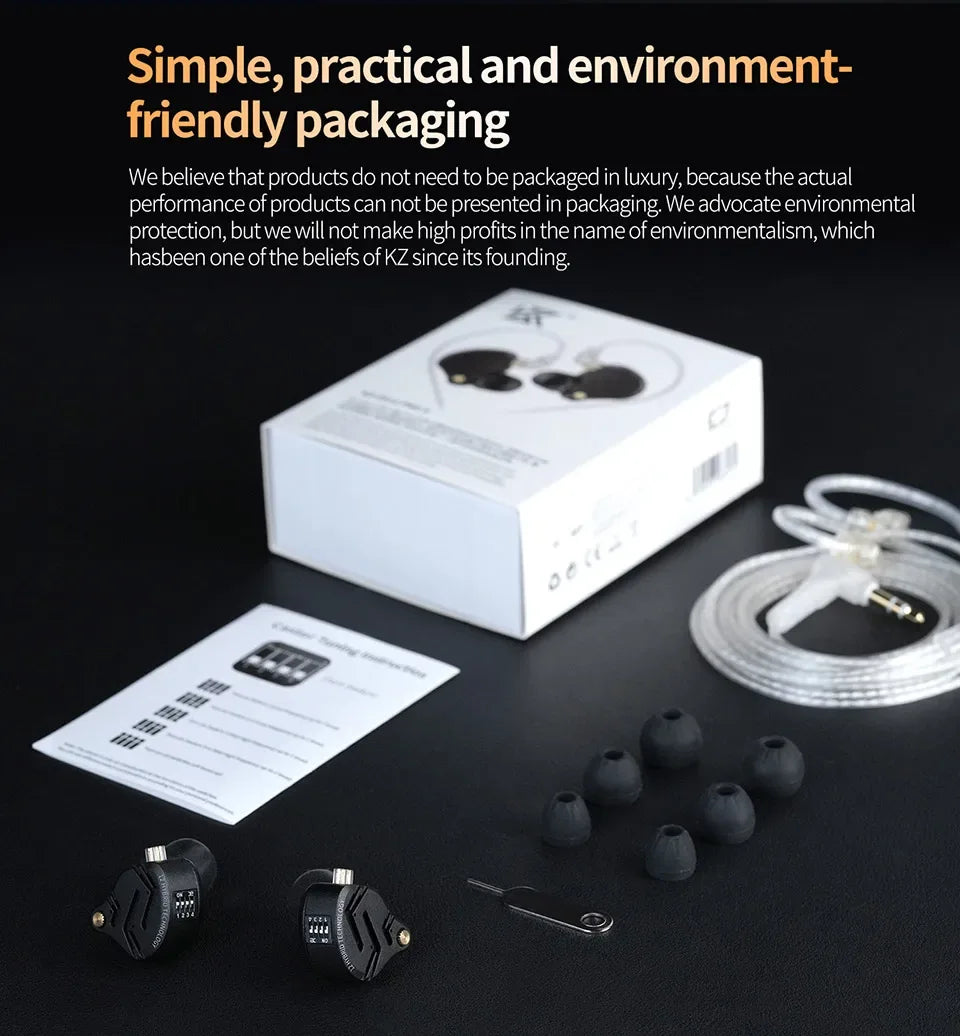 Tidesmit 1DD+5BA Hybrid In-Ear Monitors | HiFi Bass Wired Earphones Tidesmit