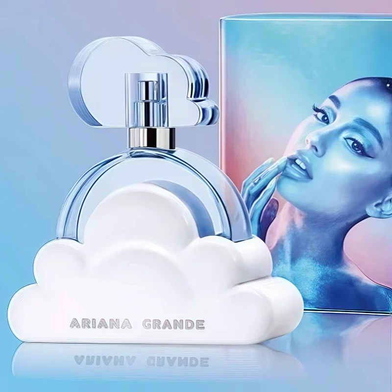 Ariana Grande Cloud Eau de Toilette: 100ml women’s perfume in iconic white cloud bottle, long-lasting floral fragrance.