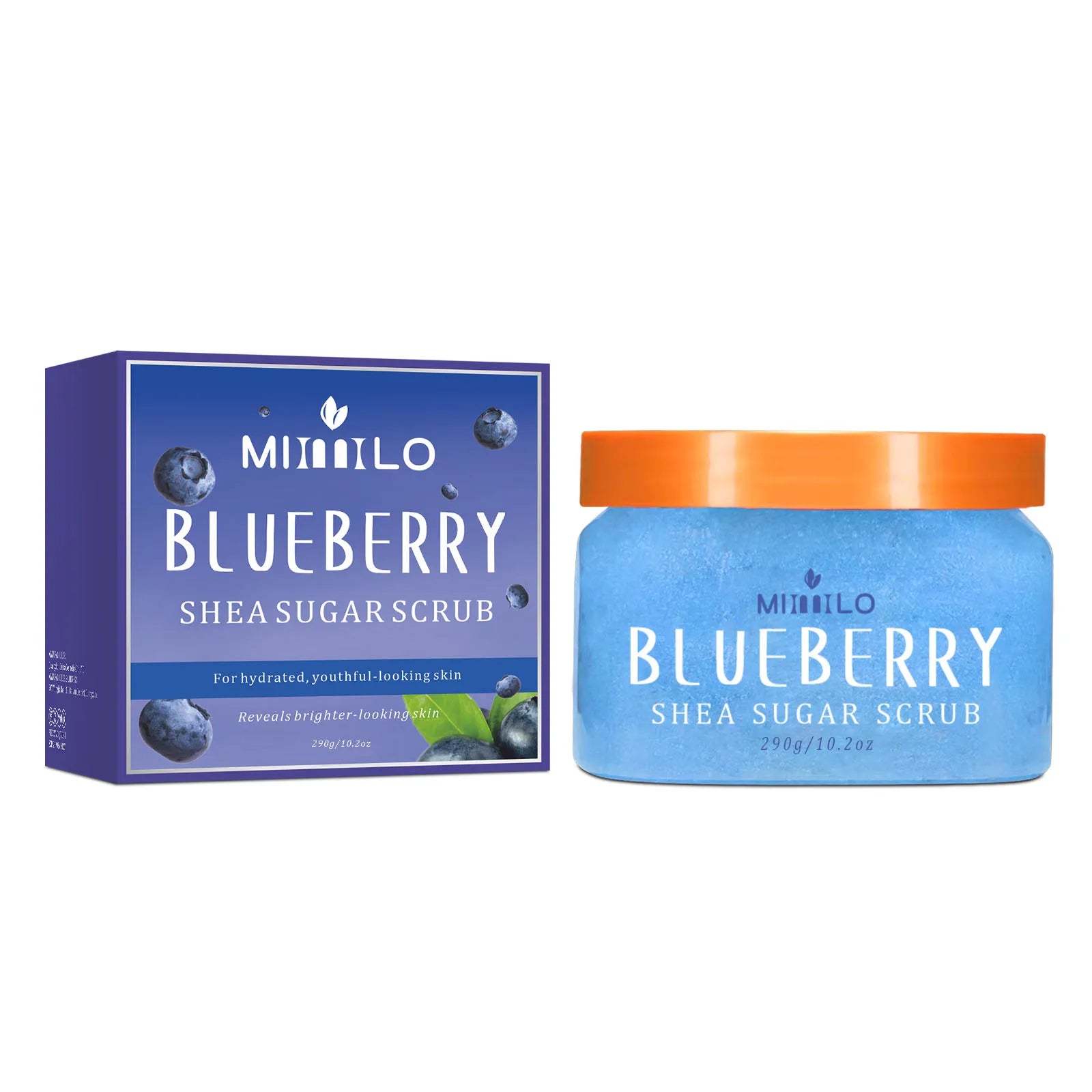 Shea Sugar Scrub Exfoliator for Smooth Skin | Tidesmit 290g Scrubs Treatments BLUEBERRY 290g Tidesmit