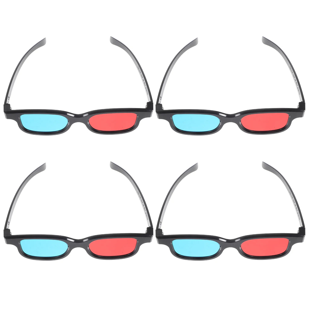 3D Glasses for Movies and PC - Universal Lightweight Red Blue Design Tidesmit