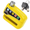 Motorcycle Alarm Wheel Disk Brake Lock with Keys Waterproof Bike Alarm Security Padlock Aluminum Alloy Bike Accessories