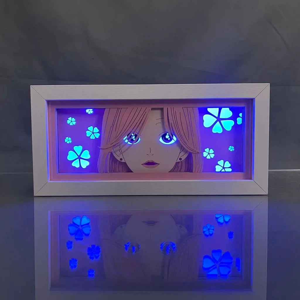 Anime LED Light Box – 3D Paper Cut Night Lamp with Remote Control Tidesmit