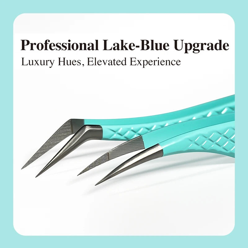 Eyelash Extension Tweezers D-01 | Precision Fiber Tip for Salon Results False Eyelashes Tidesmit