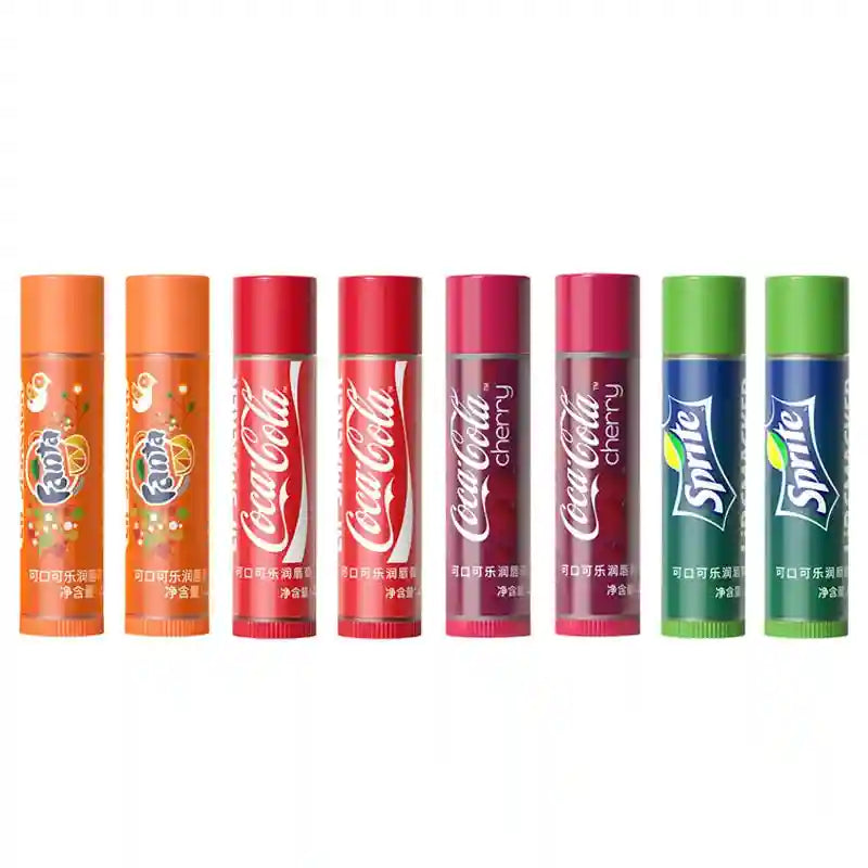 Coca-Cola Lip Balm Set: Moisturizing Daily Lip Care Treatment (6-10pcs) Lip Care 8PCS Tidesmit
