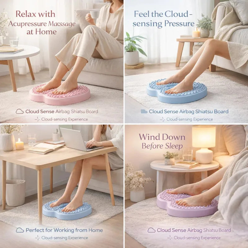 Inflatable Foot Massager Mat: Portable Rechargeable Reflexology Pad Massage Cushion Tidesmit