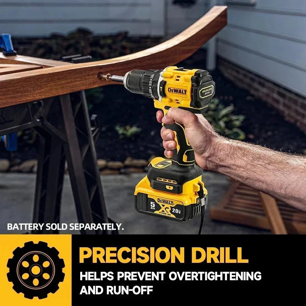 Global Air Shipping DEWALT DCD805 20V Power Tools Brushless Impact Drill Cordless Electric Screwdriver Multi-Function Hand Drill