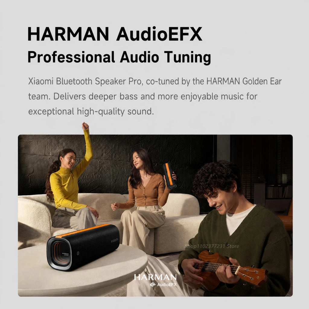 Xiaomi Bluetooth Speaker Pro TWS Stereo Speaker IP67 Waterproof Bluetooth 5.4 Harman AudioEFX Combo 50W Portable Speaker CN
