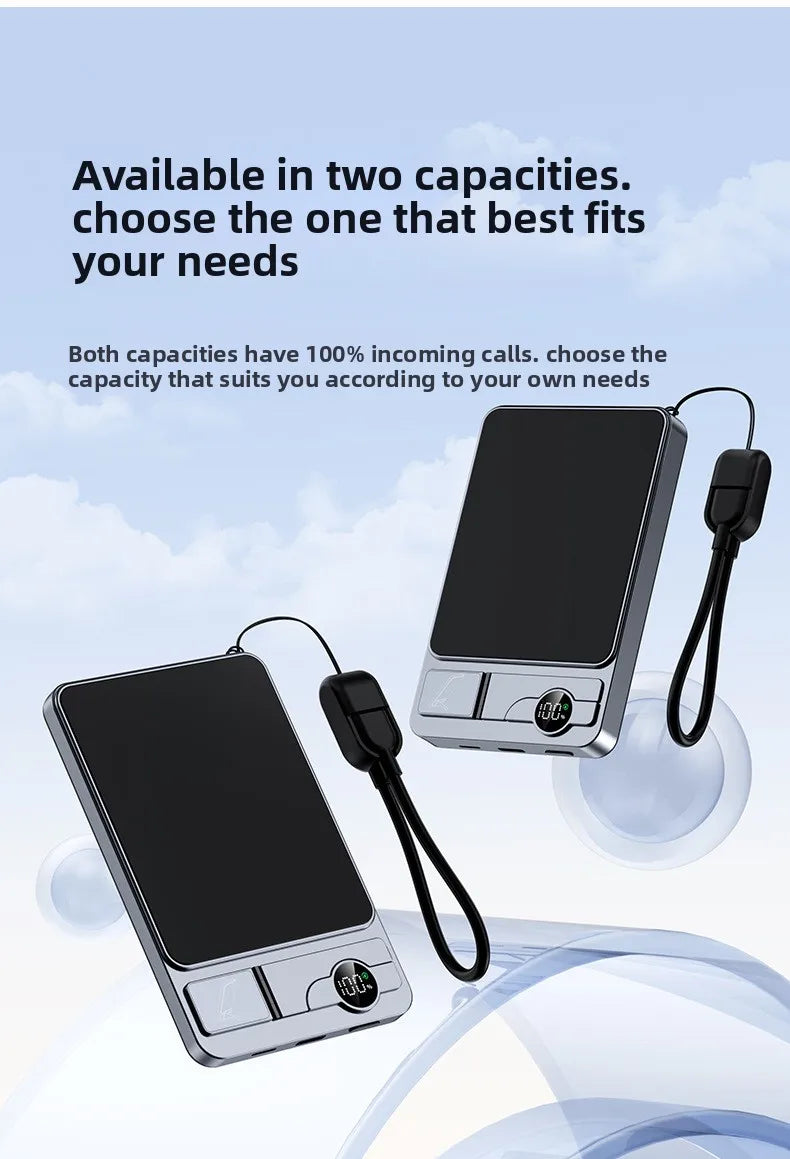 Magnetic Wireless Power Bank 10000mAh - Fast PD Charger for Travel Tidesmit