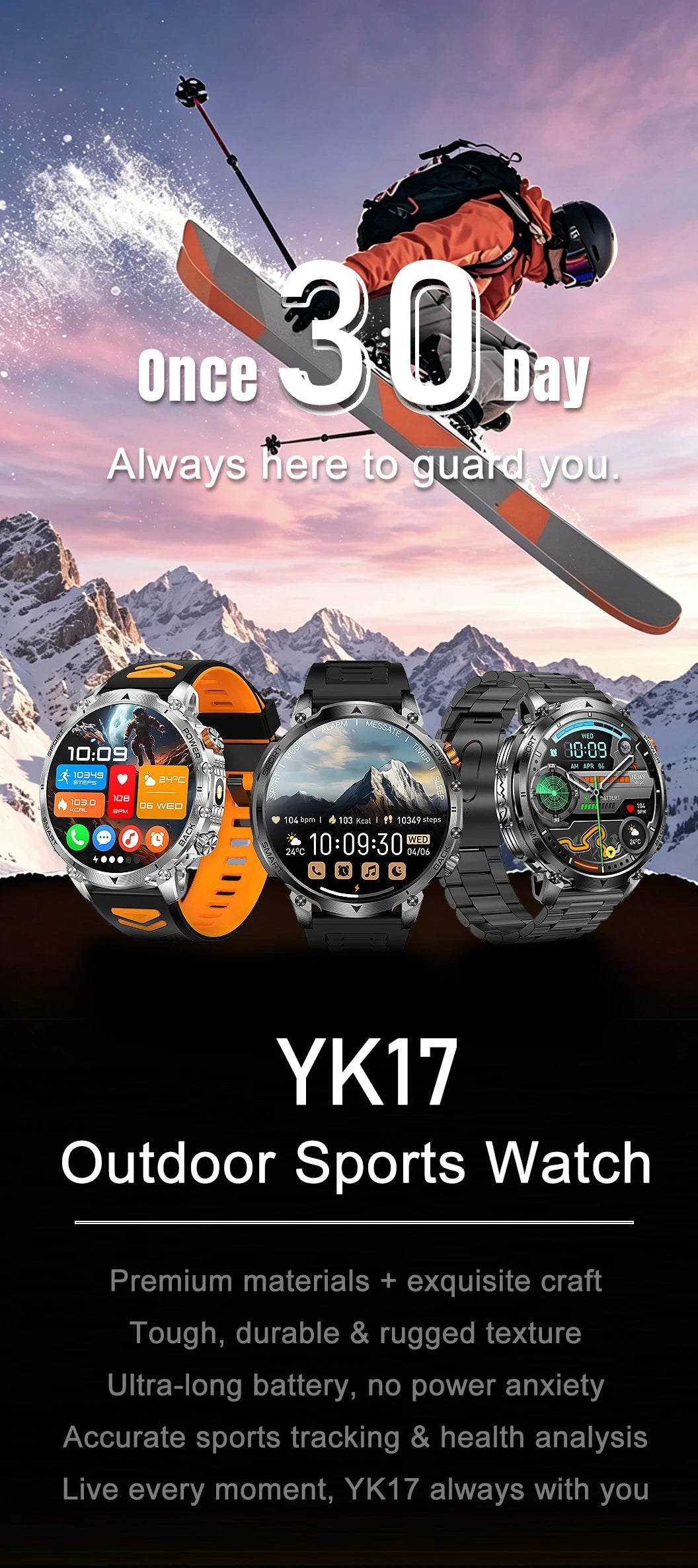 New outdoor GPS path 1.46"100+sport Bluetooth calling Smart Watch IP68 Waterproof Sports Run tracker Outdoors Compass Smartwatch