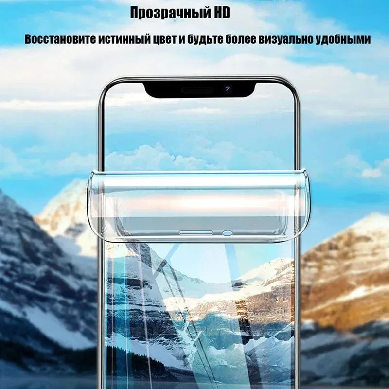 Hydrogel Screen Protector for iPhone - 4-Pack Case-Friendly HD Film Tidesmit