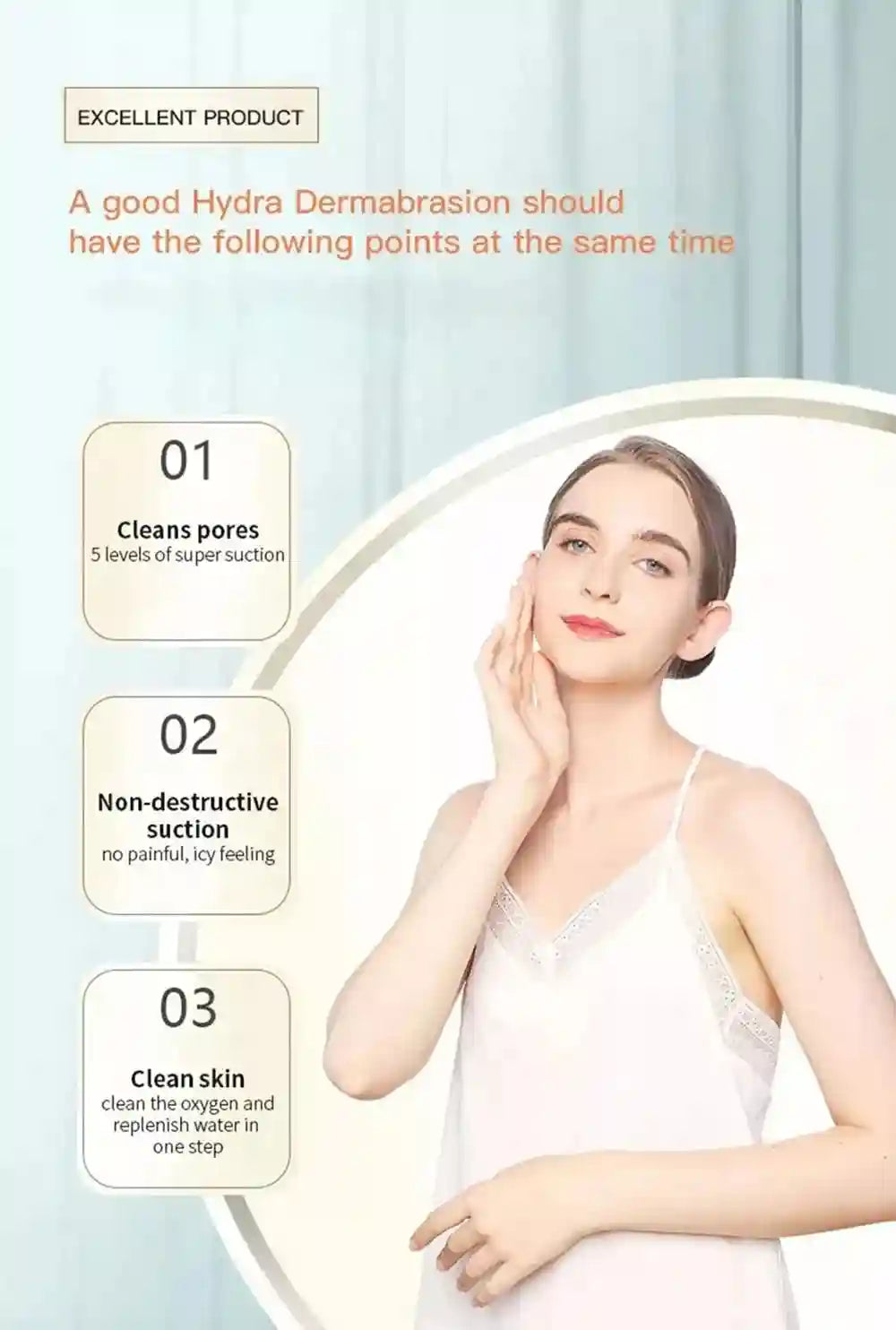Hydra Facial Machine - Deep Pore Cleansing & Electric Massager Tool Eye Massage Instrument Tidesmit
