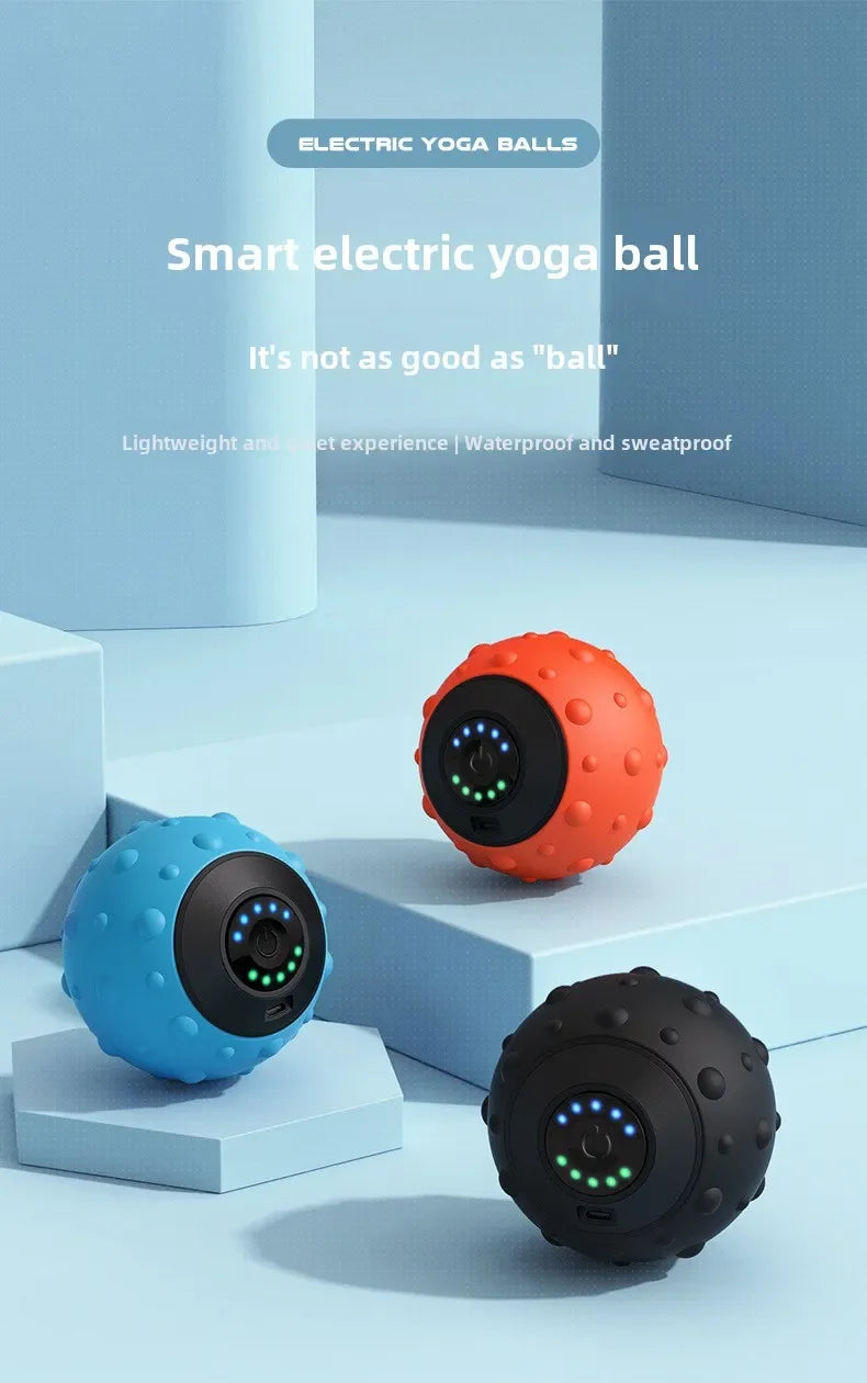 Vibrating Massage Ball for Muscle Recovery - Portable Therapy Tool Relaxation Treatment Tidesmit