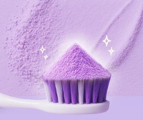 Tidesmit 9.9% purple hydroxyapatite teeth whitening powder for deep cleaning and fresh breath dental care