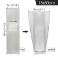 50pcs High Quality PP Mushroom Planting Bag 0.2um Filter Clear Mushroom Spawn Grow Bag Tissue Culture Bag Indoor Gardening