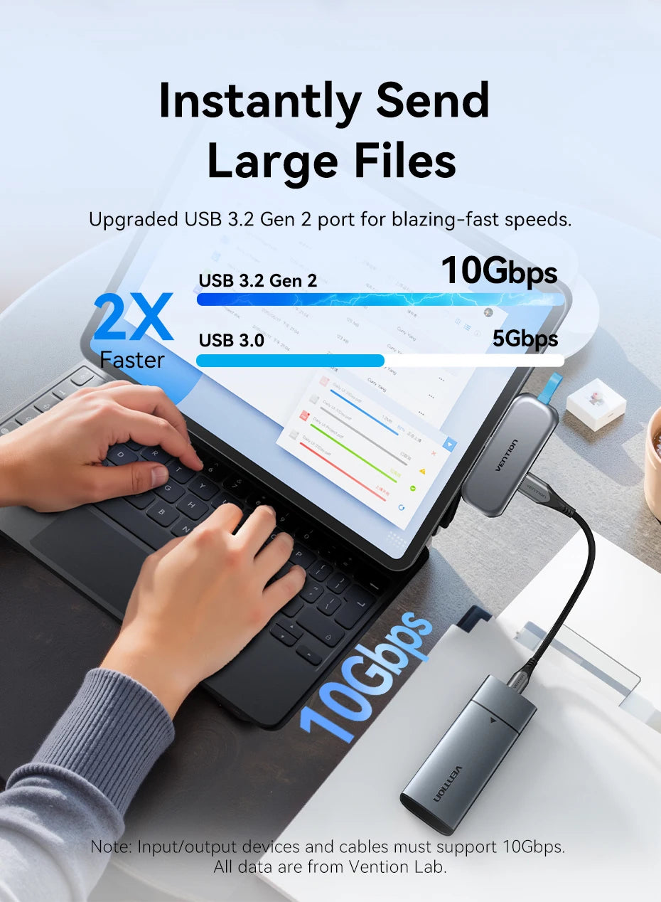 USB C Hub 4K 60Hz HDMI Adapter with 100W PD Charging for MacBook Tidesmit
