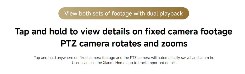 Xiaomi Smart Camera C300 Dual Lens PTZ 360° AI Detection 3 Million Pixels Full Color Night Vision WiFi 6 Home Security Mi Home C