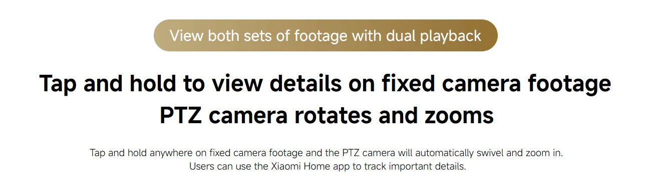 Xiaomi Smart Camera C300 Dual Lens PTZ 360° AI Detection 3 Million Pixels Full Color Night Vision WiFi 6 Home Security Mi Home C