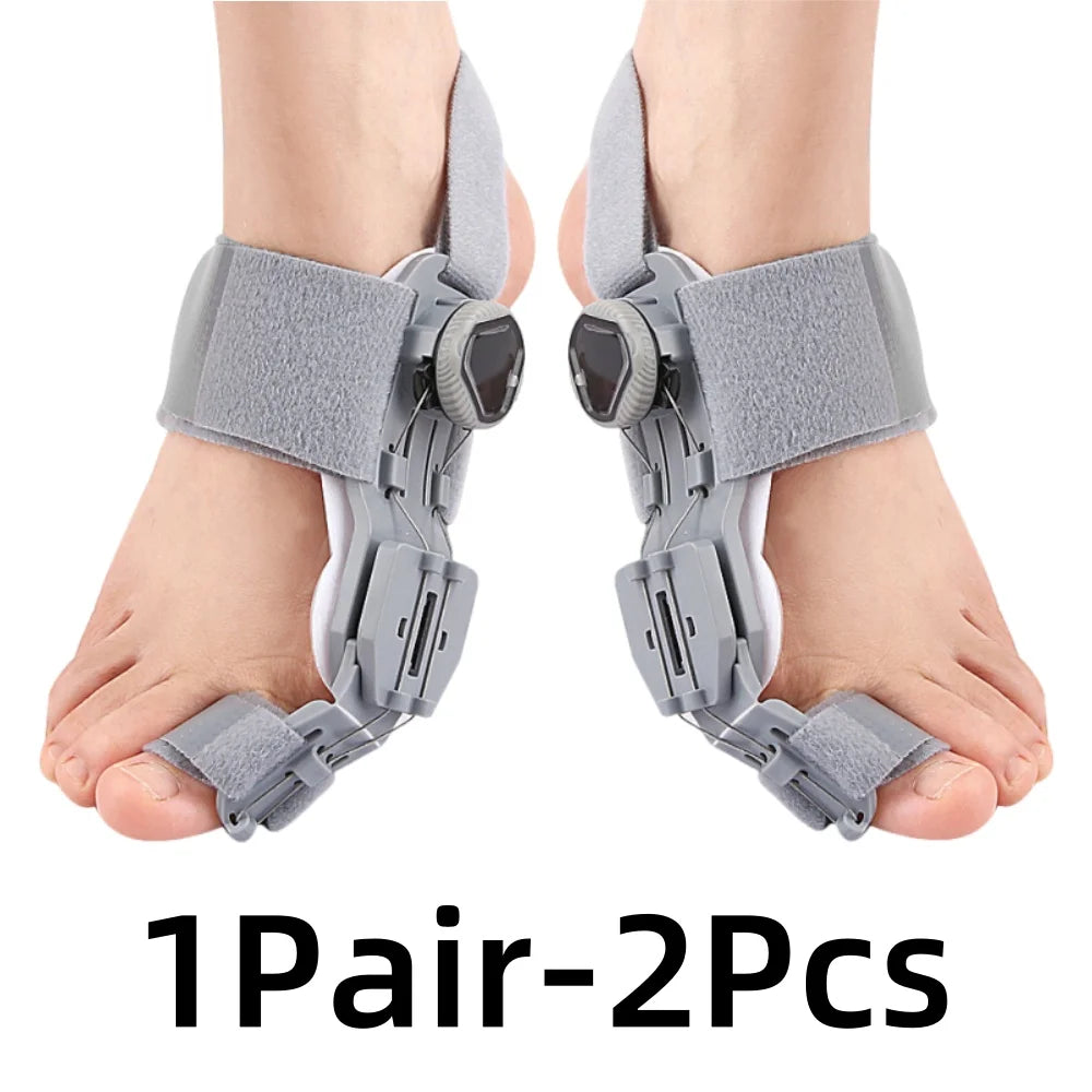 Bunion Corrector Adjustable Toe Straightener for Foot Pain Relief Relaxation Treatment Grey-2Pcs Tidesmit