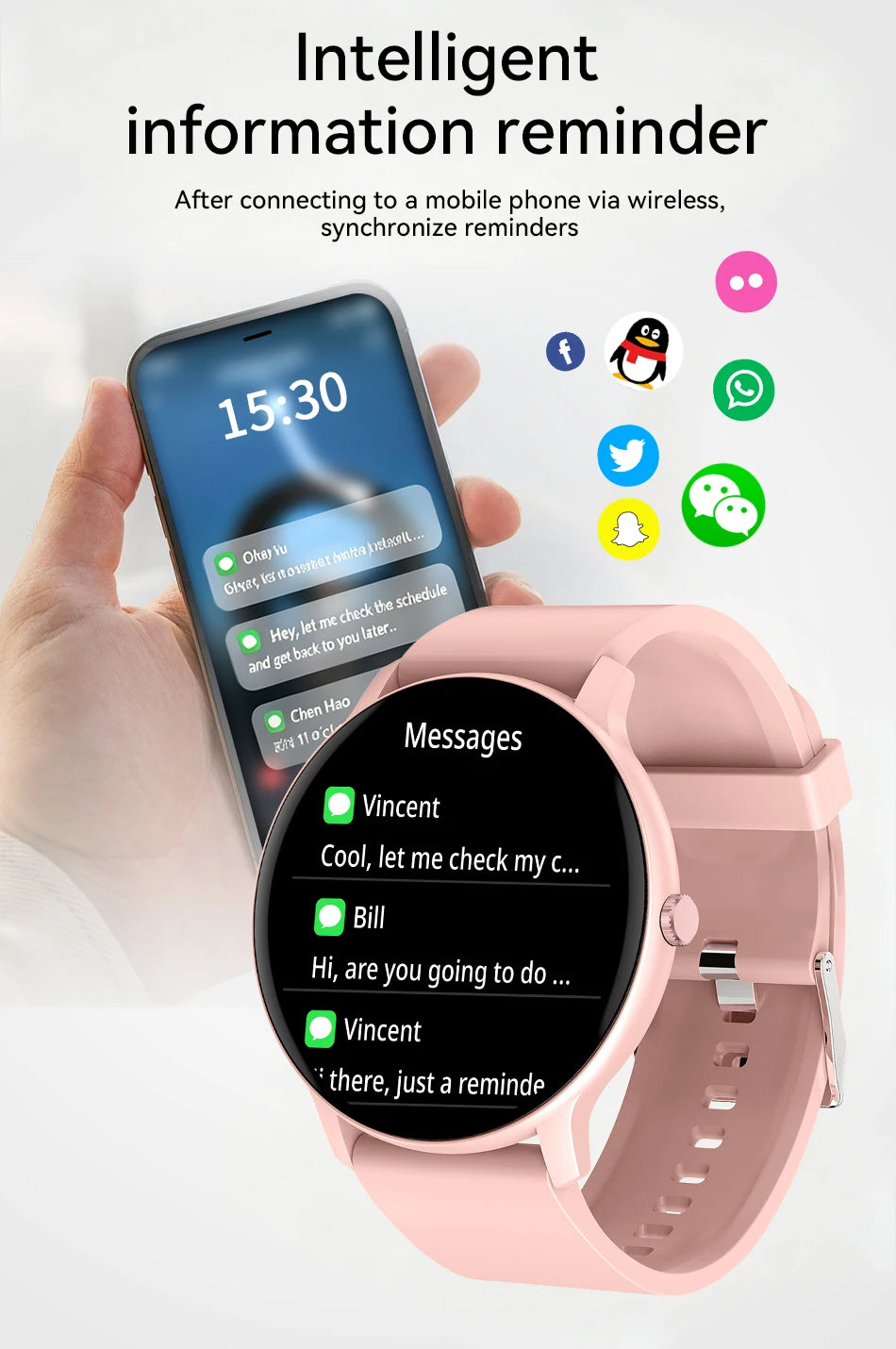 New Smart Watch 1.26" HD Smartwatch for iOS Android Answer/Make Call 100+ Sport Fitness Tracker Heart Rate Monitor Smart Watches