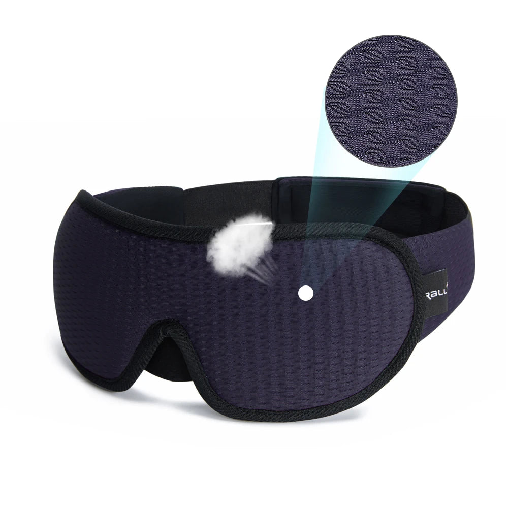 3D Sleep Eye Mask for Sleeping Mask Soft Memory Foam Eye Shades Blindfold Sleeping Aid Face Eyepatch Mask for Travel Couple Gift