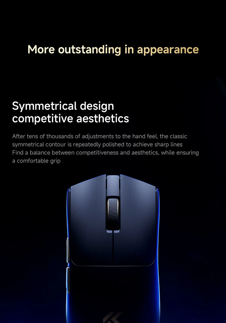 MCHOSE K7 V2 Ultra + Newly Upgraded Gaming Mouse PAW3955 TI 50000DPI 8K Lightweight Wireless Mice With Magnetic Charging Base
